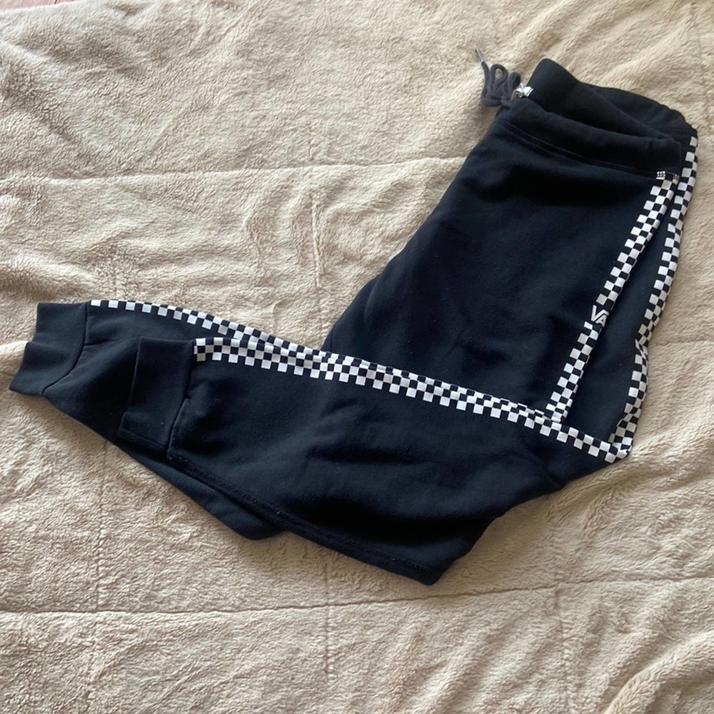 Vans checkered pattern sweatpants women’s size medium